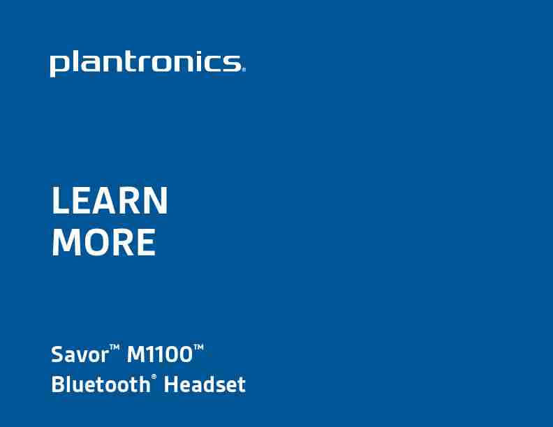 Plantronics Bluetooth Headset M1100-page_pdf